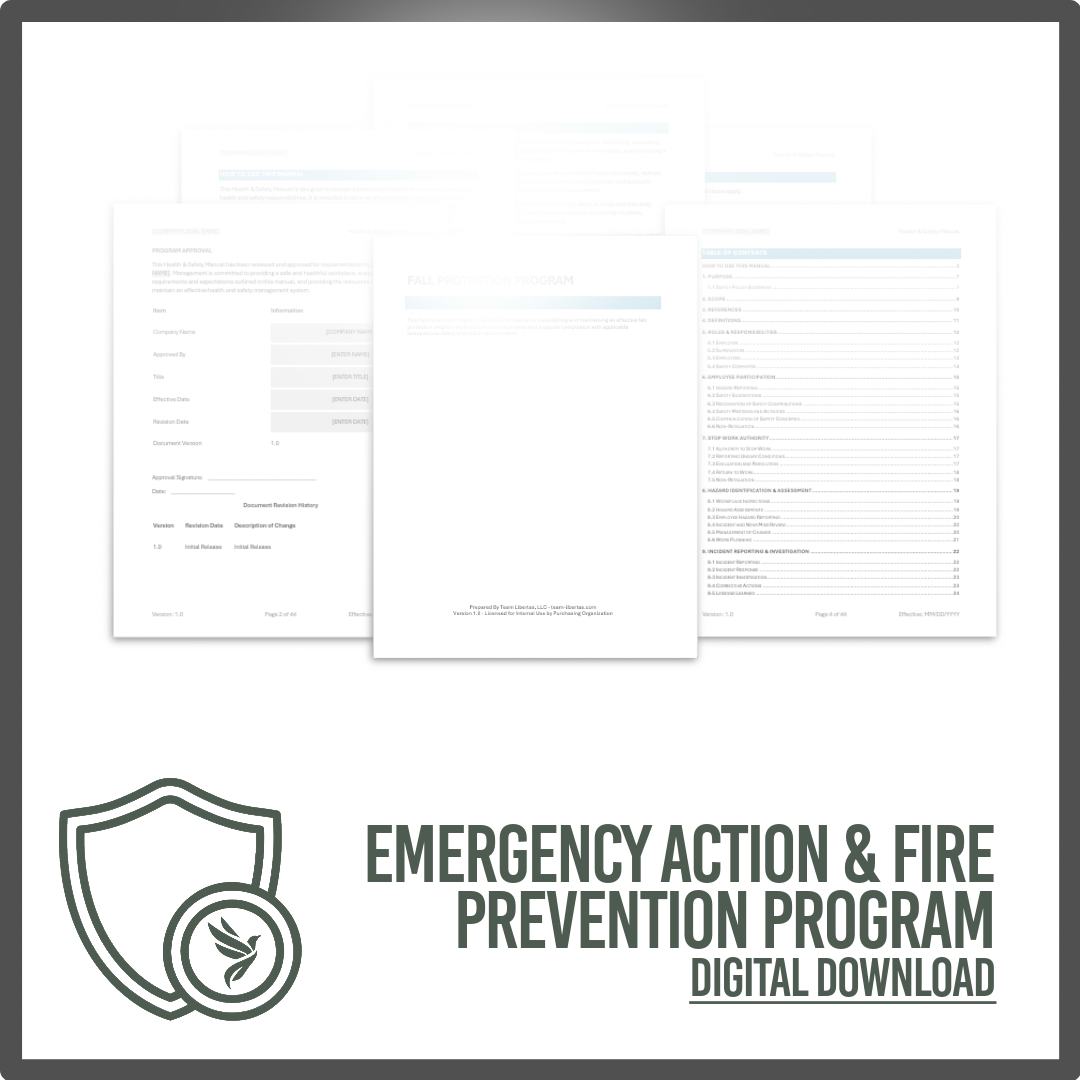 Emergency Action & Fire Prevention Program