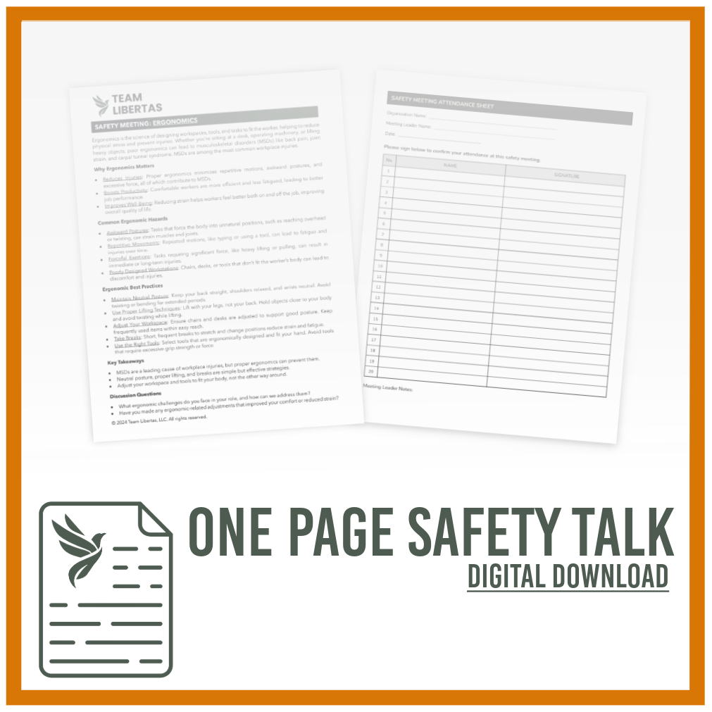 Safety Meeting Topic (Toolbox Talk) - First Aid Basics