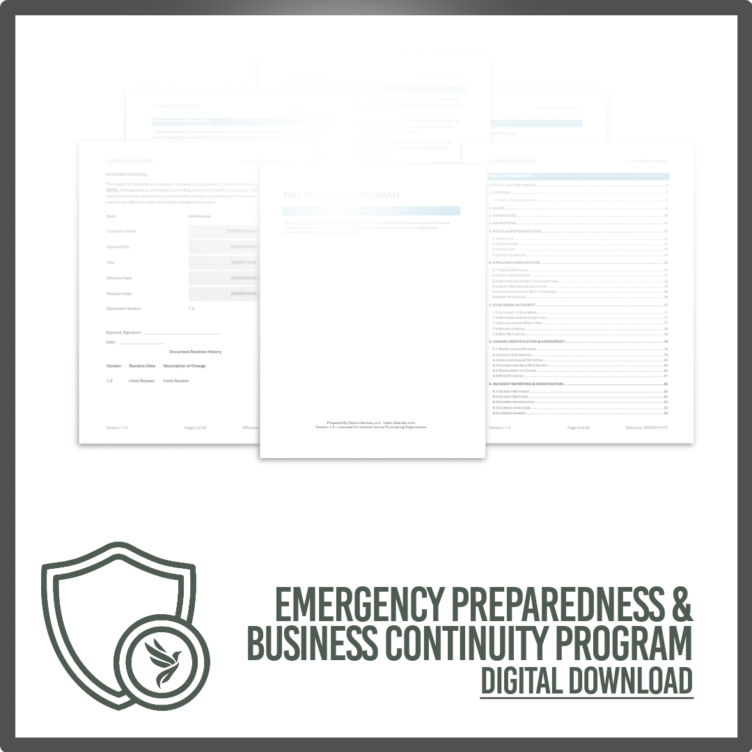 Emergency Preparedness & Business Continuity Program