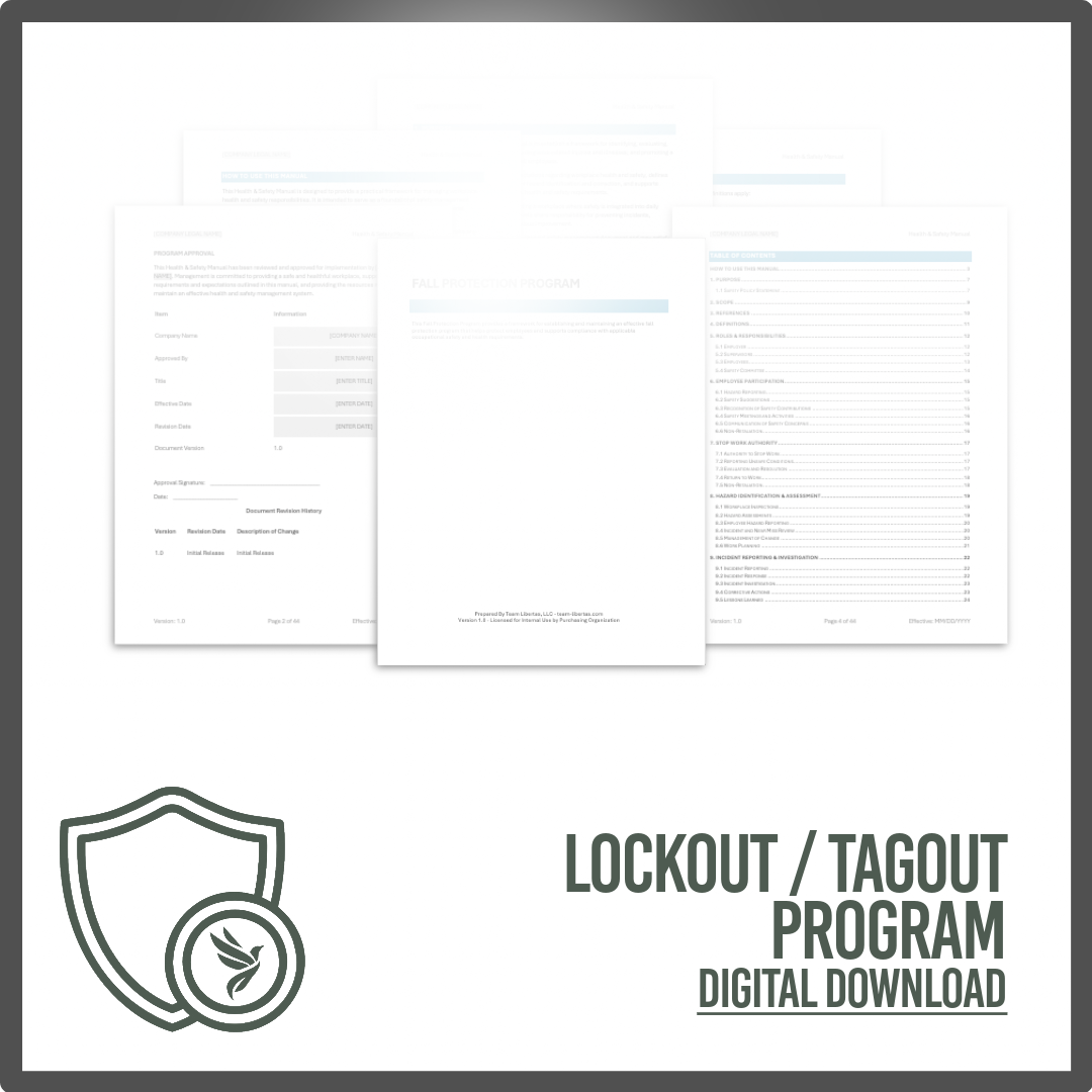 Lockout Tagout Program