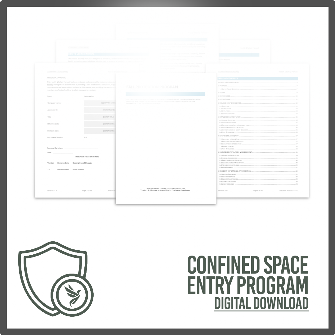Confined Space Entry Program