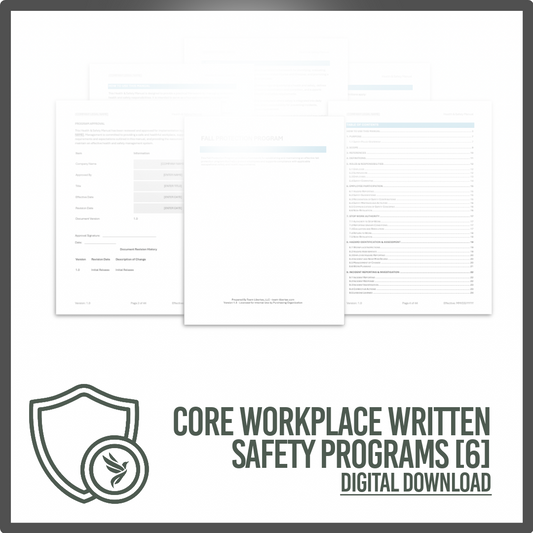Core Workplace Written Safety Programs Bundle