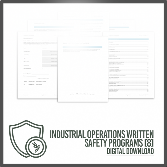 Industrial Operations Written Safety Programs Bundle