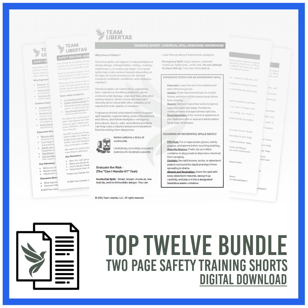 Safety Training Short - Top Twelve Training Bundle